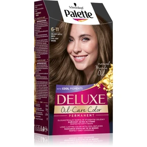 Schwarzkopf Palette Deluxe permanentní barva na vlasy odstín 6-11 Cool Light Brown 1 ks