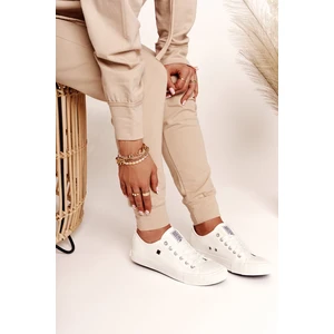 Women's Leather Sneakers Big Star White V274869