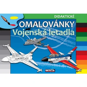 Vojenská letadla -- Didaktické omalovánky [Papírenské zboží]