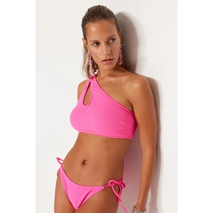 Trendyol Pink One-Shoulder Cut Out/Towel Top With Window