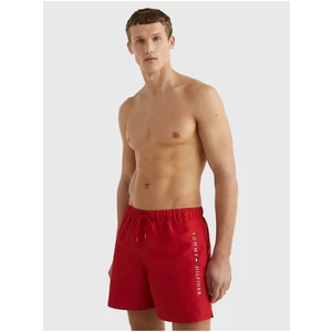 Red Men Swimwear Tommy Hilfiger Drawstring Nos - Men