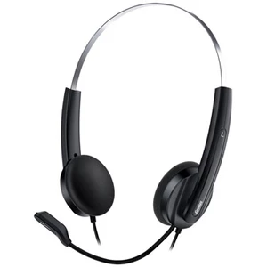 Genius HS-220U, sluchátka s mikrofonem, ovládání hlasitosti, černá, 2.0, uzavřená, USB
