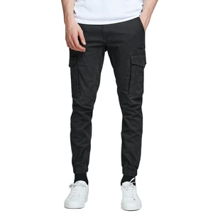 Jack&Jones Pánské kalhoty JPSTPAUL JJFLAKE Slim Fit 12139912 Black 38/34