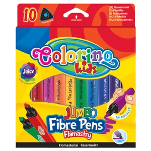 Colorino Fixy trojhranné Colorino JUMBO, 10 barev