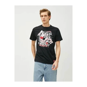 Koton Men's T-shirt Black 3sam10316hk