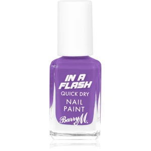 Barry M IN A FLASH rychleschnoucí lak na nehty odstín Patient Purple 10 ml