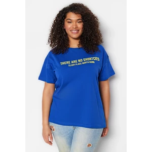 Trendyol Curve Saks Knitted Printed T-Shirt