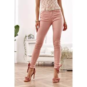 Push up denim jeans dirty pink