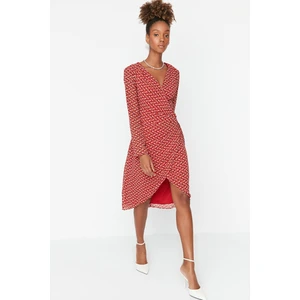 Trendyol Dress - Burgundy - Double-breasted