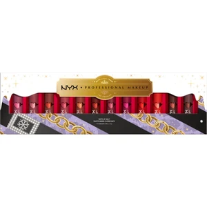 NYX Professional Makeup Limited Edition Xmass 2022 Mrs Claus Oh Deer Matte Lip Vault sada rtěnek (s matným efektem)