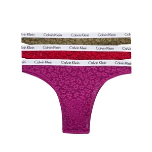 Calvin Klein 3 PACK - dámské kalhotky Brazilian QD3925E-6VY L