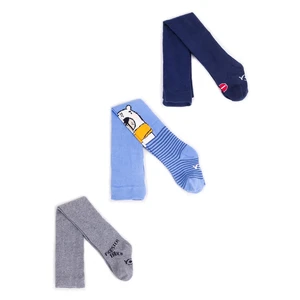 Yoclub Kids's Boys' Cotton 3Pack Tights RAB-0003C-AA00-0014