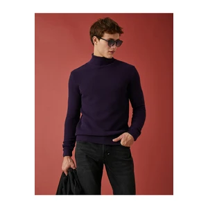 Koton Basic Textured Sweater Turtleneck