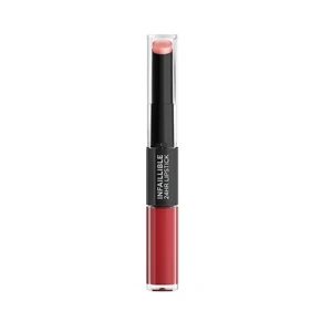 L’Oréal Paris Infallible 24H dlhotrvajúci rúž a lesk na pery 2 v 1 odtieň 501 Timeless Red 5,7 g