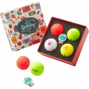 Volvik Vivid Birthday 4 Pack Golf Balls Balles de golf
