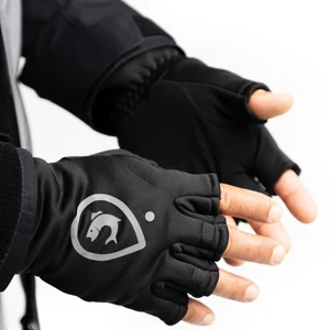 Adventer & fishing Guanti Warm Gloves Black L-XL