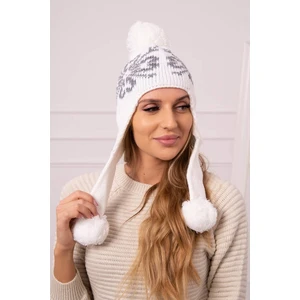 Ladies beanie Balbina K381 white