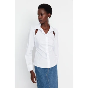 Trendyol Shirt - White - Regular fit