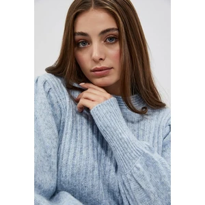 Sweater with puffed sleeves