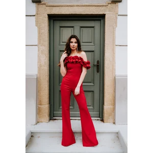 Trendyol Jumpsuit - Red - Fitted