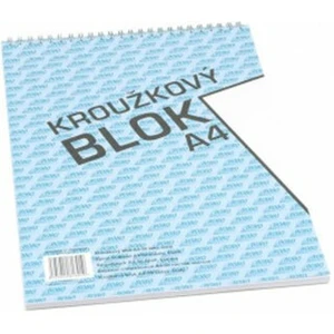 Blok s horní vazbou A4, čistý, 50 listů [Papírenské zboží]