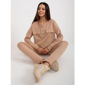 Casual Camel trouser set