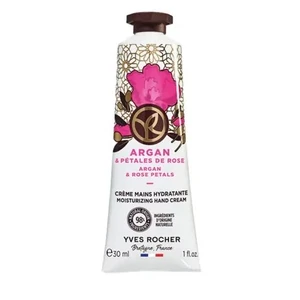 Yves Rocher Bain de Nature krém na ruky Argan & Rose Petals 30 ml