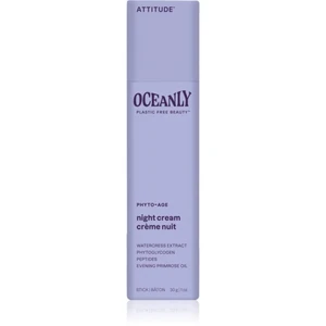 Attitude Oceanly Night Cream noční krém proti projevům stárnutí pleti s peptidy 30 g