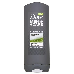 Dove Men+Care Elements sprchový gel na obličej a tělo 2 v 1 400 ml