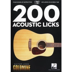 Hal Leonard 200 Acoustic Licks - Guitar Licks Goldmine Kotta