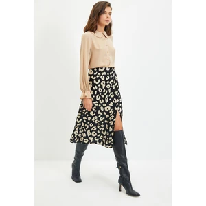 Trendyol Black Printed Skirt