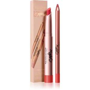 Makeup Revolution Soph X Lip Kit kontúrovacia ceruzka na pery s balzamom odtieň Candy Icing 1,9 g