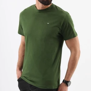 Wojas Zelené Pánské Tričko S Kulatým Výstřihem