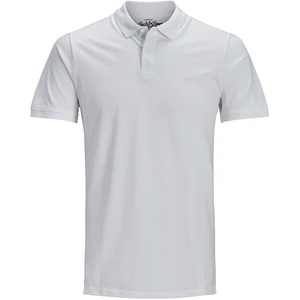 Jack&Jones Pánske polo triko Slim Fit JJEBASIC 12136516 White S