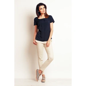 Infinite You Woman's Blouse M098 Navy Blue