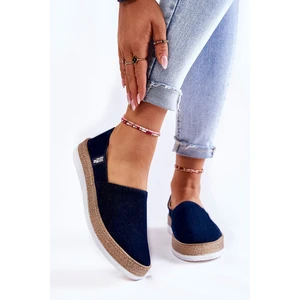 Espadryle damskie BIG STAR SHOES Navy Blue