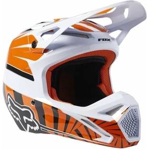 FOX V1 Goat Dot/Ece Helmet Orange Flame S Helm