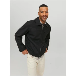 Black Men's Jack & Jones Johnson Wool Shirt Jacket - Men