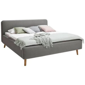Jasnoszare łóżko dwuosobowe Meise Möbel Mattis, 180x200 cm
