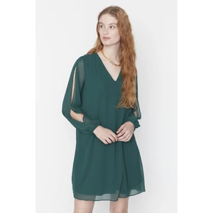 Trendyol Emerald Green Chiffon Dress