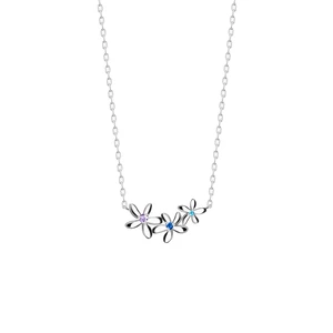 Preciosa Nežný strieborný náhrdelník Fresh s kubickou zirkóniou Preciosa 5344 70