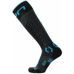 UYN Man Ski One Merino Socks Anthracite/Turquoise 39-41