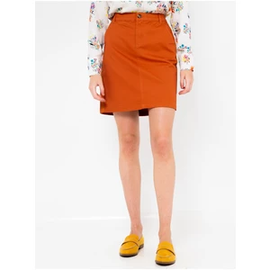 Orange skirt CAMAIEU - Women