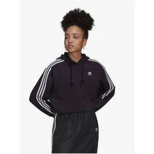 Black Women's Crop Hoodie adidas Originals - Women