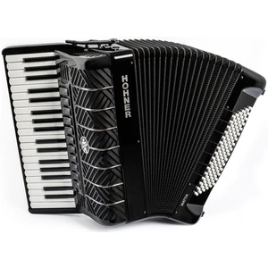 Hohner Mattia IV 96 Gun Gun Black/White Key Billentyűs harmonika