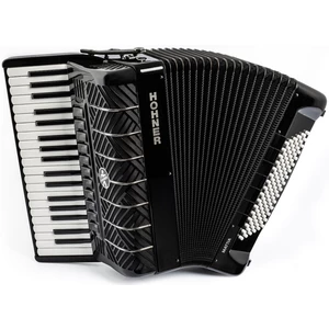 Hohner Mattia IV 96 Gun Gun Black/White Key Piano accordion