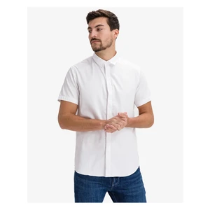Košeľa Armani Exchange pánska, biela farba, slim, s klasickým golierom