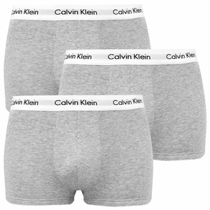 3PACK pánské boxerky Calvin Klein šedé