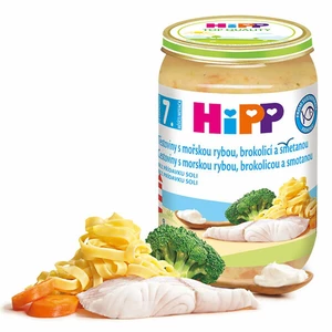 HiPP Mini těstoviny s aljašskou treskou v máslové zelenině (6m+) 190 g