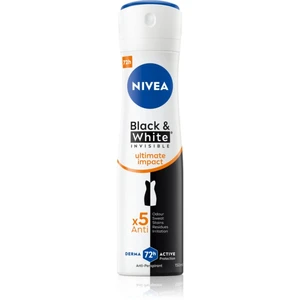 Nivea Invisible Black & White Ultimate Impact antiperspirant ve spreji 48h 150 ml